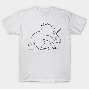 Maastrichtien Triceratops Ceratopia  - Oneliner T-Shirt